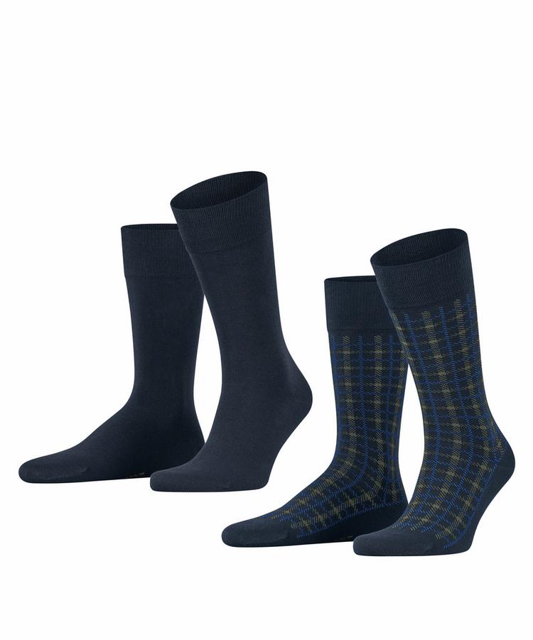 ESPRIT ESPRIT Multi Check SO  2-Pack Socken Herren - marine (6120) - 0 | SportScheck