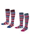 ESPRIT Multi Stripe KH  2-Pack Socken Kinder - light denim (6660)