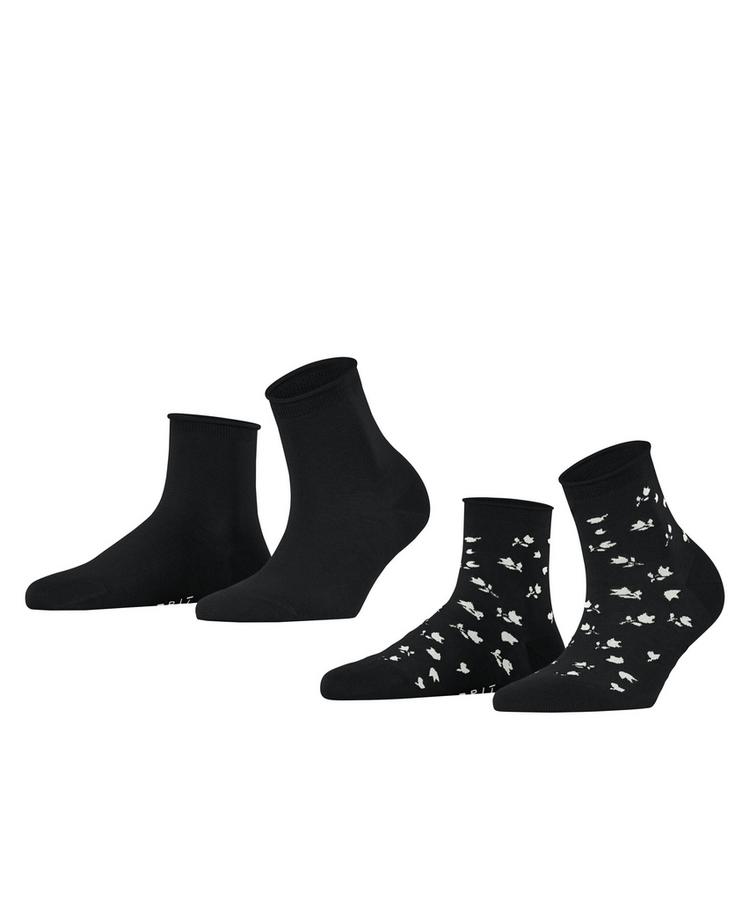 ESPRIT ESPRIT Mini Flower SSO  2-Pack Socken Damen - black (3000) - 0 | SportScheck