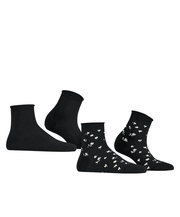 ESPRIT ESPRIT Mini Flower SSO  2-Pack Socken Damen - black (3000) - 0 | SportScheck