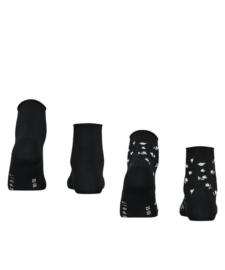 ESPRIT ESPRIT Mini Flower SSO  2-Pack Socken Damen - black (3000) - 0 | SportScheck