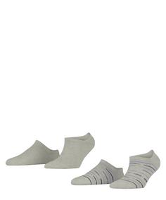 ESPRIT Irregular Stripe SN  2-Pack Freizeitsocken Damen storm grey (3820)