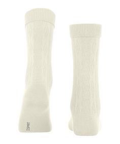 Rückansicht von ESPRIT Cable Stitch Boot SO Freizeitsocken Damen woolwhite (2060)