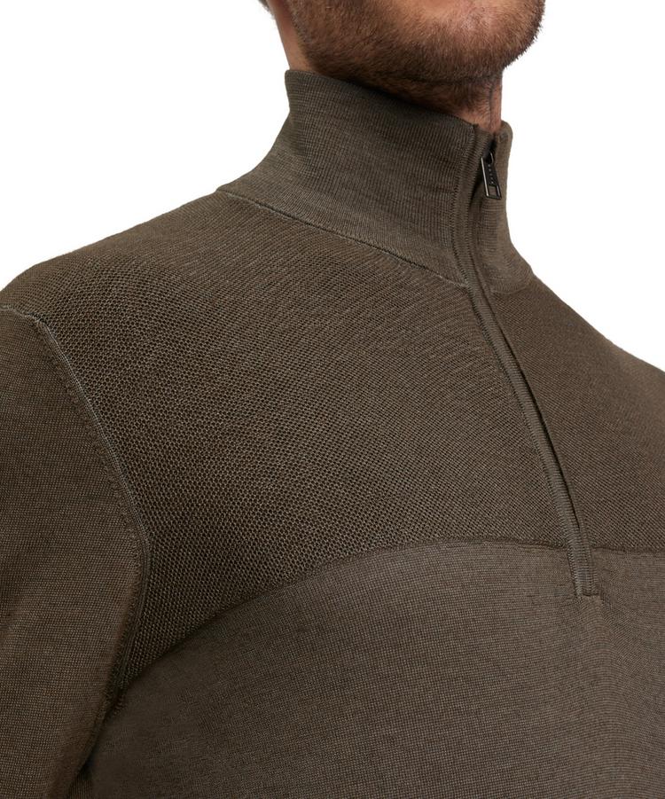 Falke Falke Mock Zip Gmt Dye Structure m Strickpullover Herren - military (7826) - 2 | SportScheck