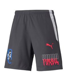 PUMA NJR Short Fußballshorts Herren schwarz