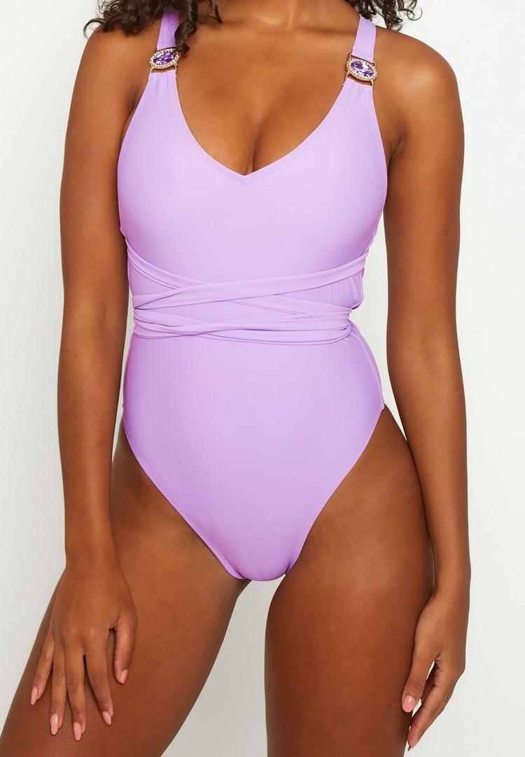 Moda Minx Moda Minx Amour Badeanzug Damen - Lilac - 1 | SportScheck
