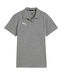 PUMA teamGOAL Casuals Poloshirt Damen Poloshirt Damen grauweiss