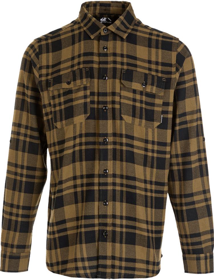 Whistler Whistler Flannel Langarmhemd Herren - 3123 Dark Olive - 0 | SportScheck