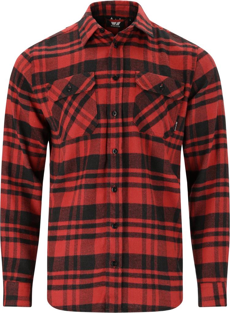 Whistler Whistler Flannel Langarmhemd Herren - 5163 Chili Oil - 0 | SportScheck