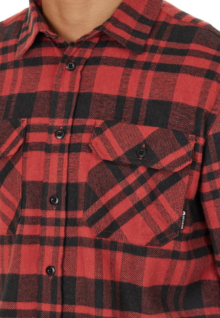 Whistler Whistler Flannel Langarmhemd Herren - 5163 Chili Oil - 0 | SportScheck
