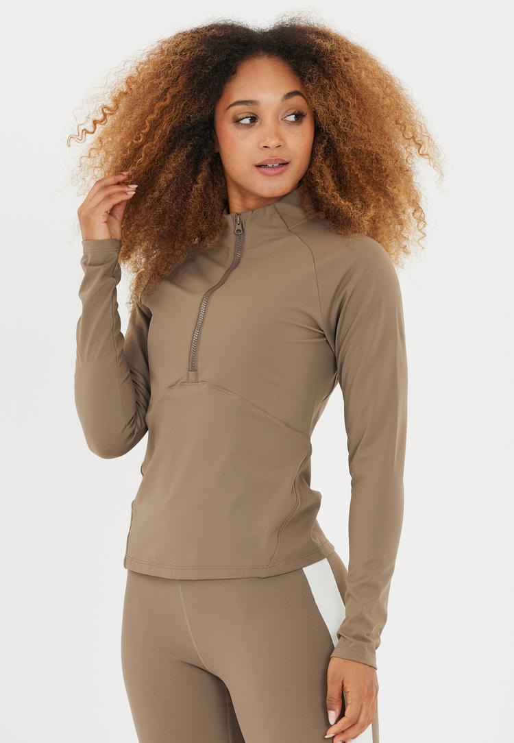 Athlecia Athlecia Midory Langarmshirt Damen - 3107 Walnut - 1 | SportScheck