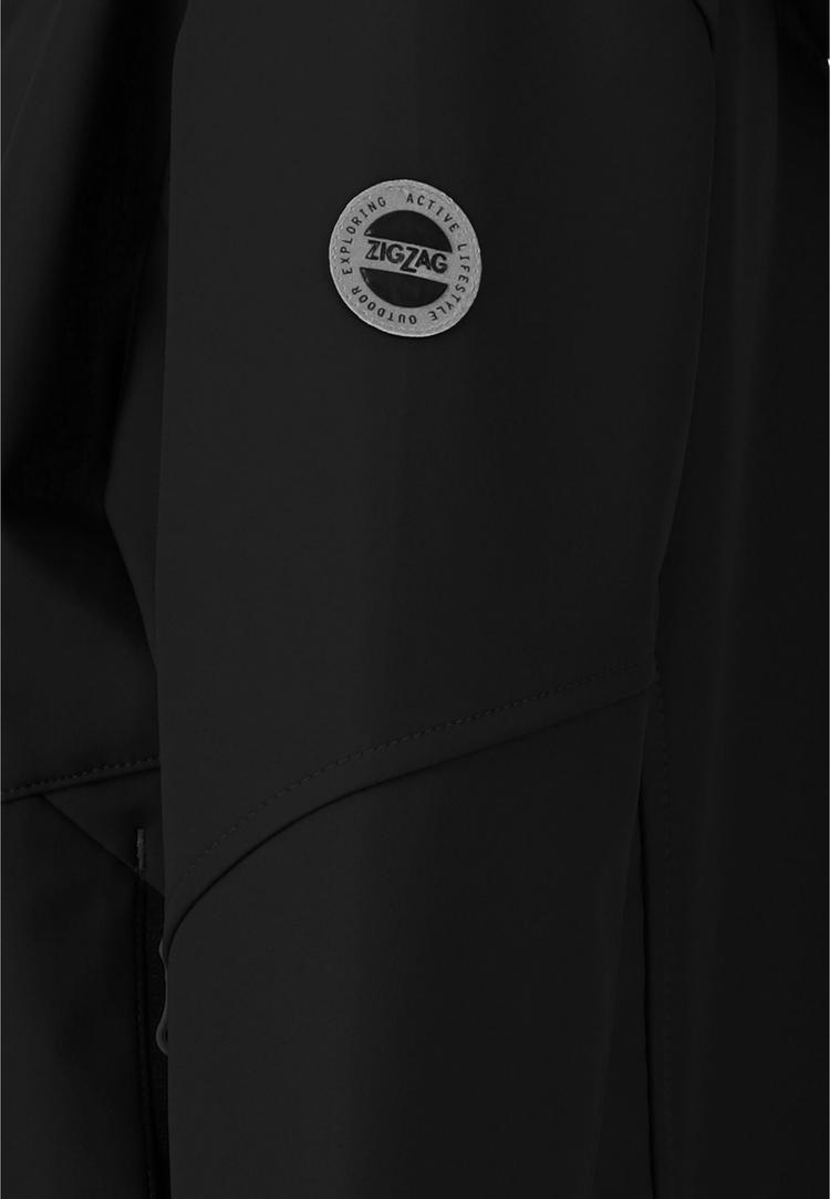 ZigZag ZigZag Troy Softshelljacke Kinder - 1001 Black - 0 | SportScheck