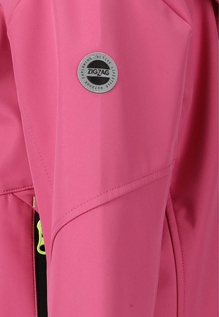 ZigZag ZigZag Troy Softshelljacke Kinder - 4139 Shocking Pink - 0 | SportScheck