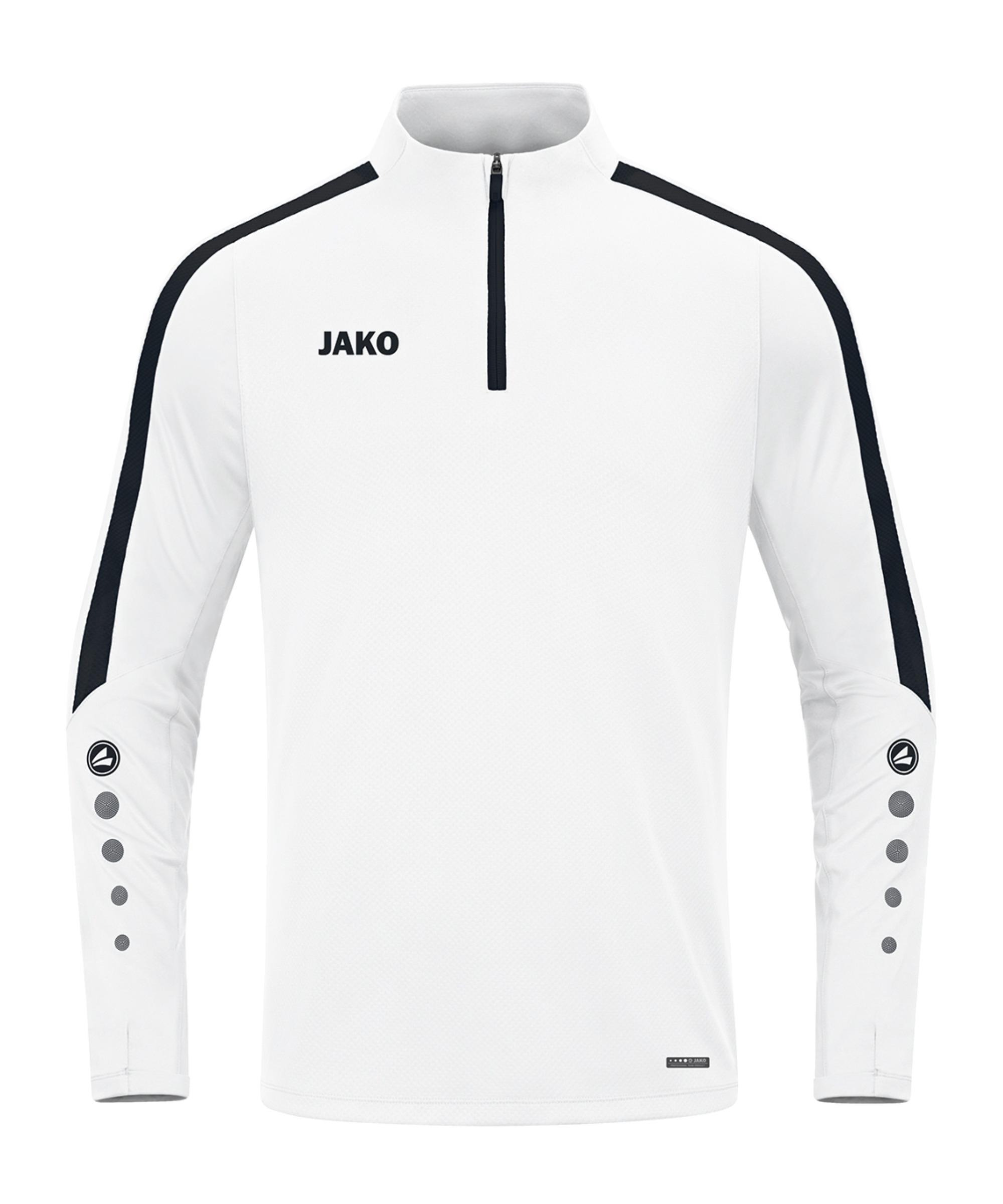 JAKO Power Sweatshirt Kids Funktionssweatshirt Kinder - weissschwarz