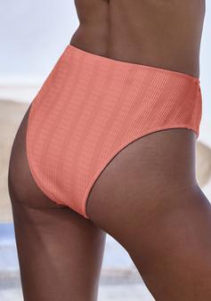 Rückansicht von Copenhagen Studios Highwaist-Bikini-Hose Bikini Hose Damen apricot