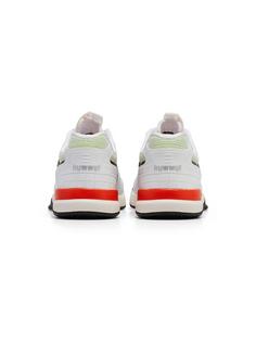 Rückansicht von hummel POWER PLAY PRO Hallenschuhe BRIGHT WHITE/SHARP GREEN