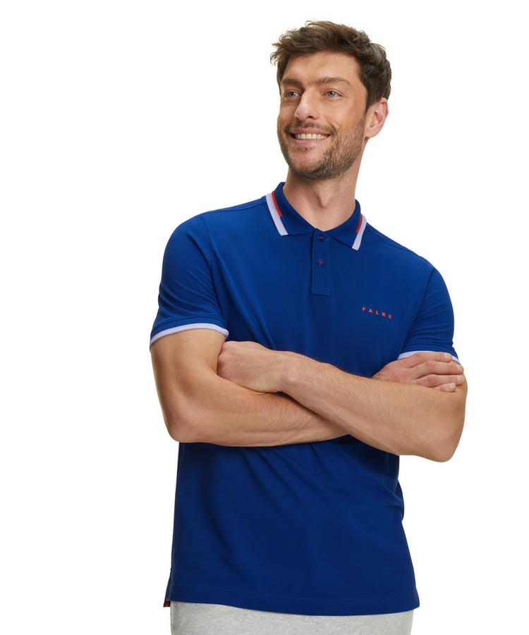 Falke Falke Polo Shirt Colour Edge Poloshirt Herren - petrol blue (6493) - 3 | SportScheck