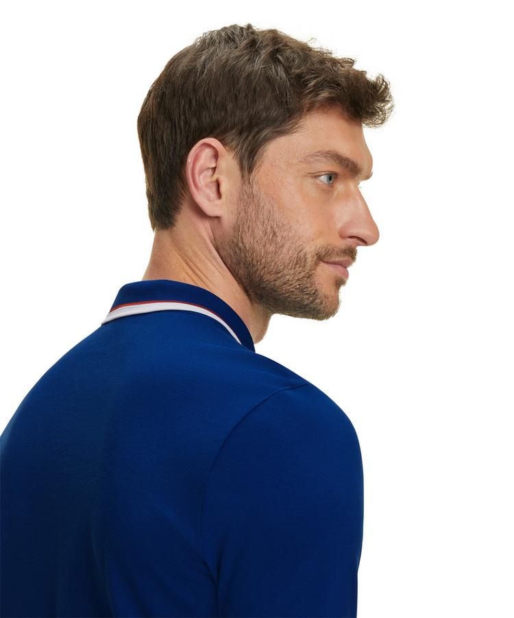 Falke Falke Polo Shirt Colour Edge Poloshirt Herren - petrol blue (6493) - 4 | SportScheck