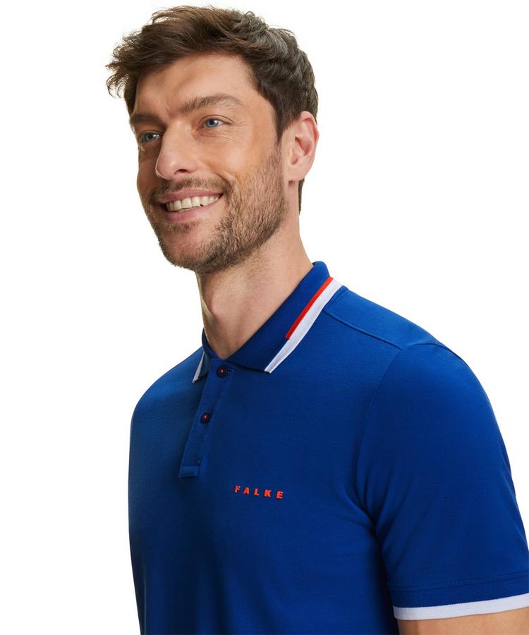 Falke Falke Polo Shirt Colour Edge Poloshirt Herren - petrol blue (6493) - 5 | SportScheck