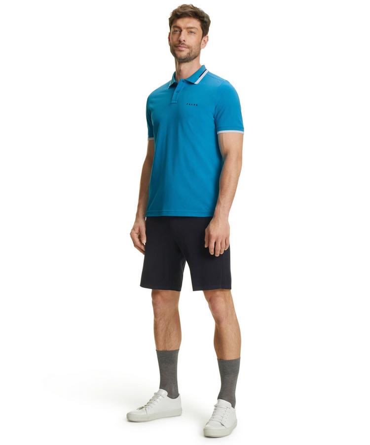 Falke Falke Polo Shirt Colour Edge Poloshirt Herren - ocean (6836) - 2 | SportScheck