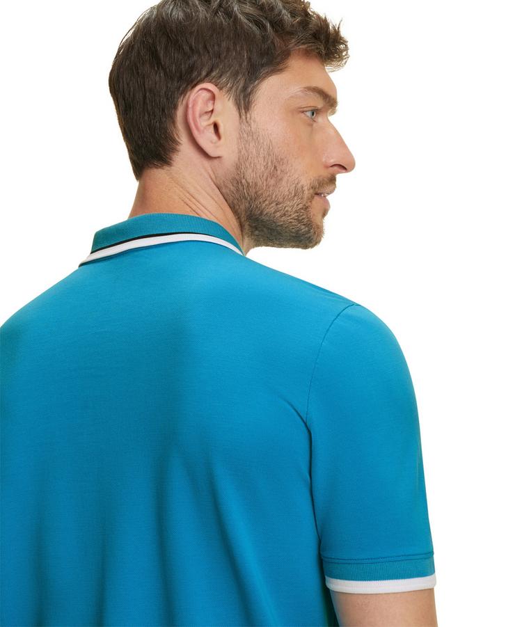 Falke Falke Polo Shirt Colour Edge Poloshirt Herren - ocean (6836) - 4 | SportScheck