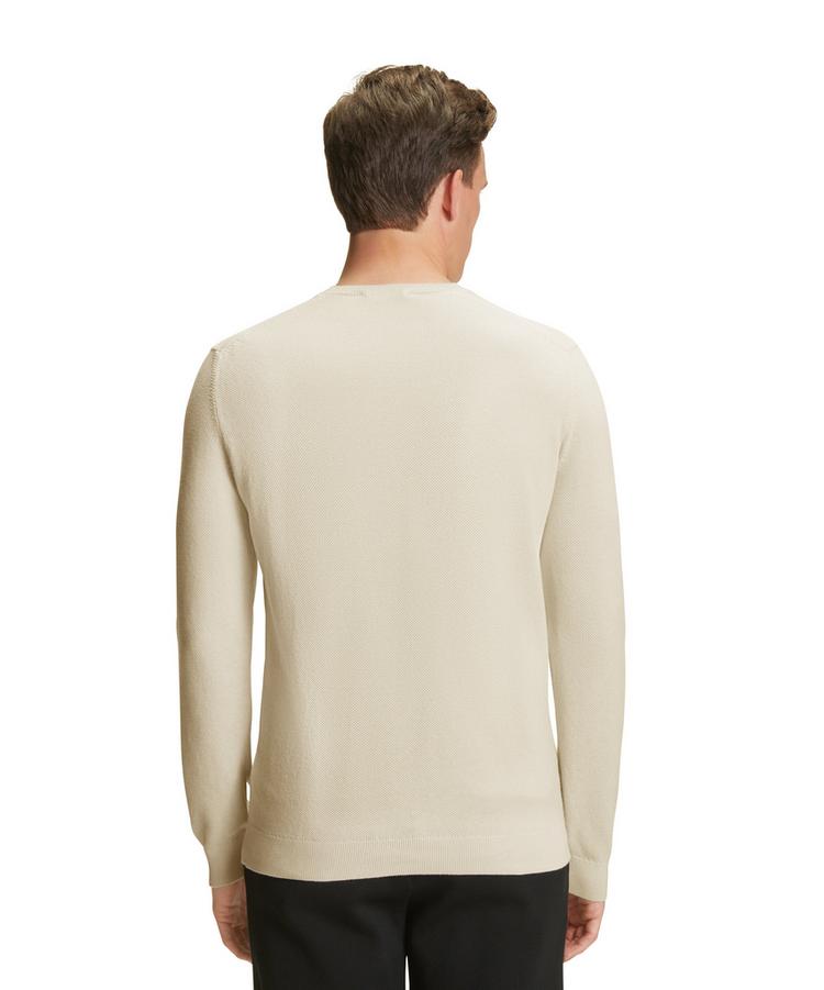 Falke Falke Crew Neck Cotton Piqu&eacute; Strickpullover Herren - ivory (2062) - 0 | SportScheck