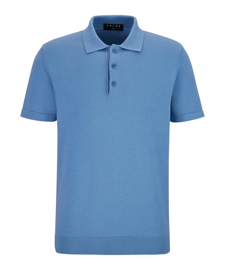 Falke Falke Cotton Polo Shirt Poloshirt Herren - azure (6280) - 0 | SportScheck