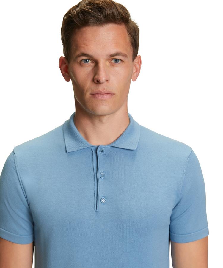 Falke Falke Cotton Polo Shirt Poloshirt Herren - azure (6280) - 2 | SportScheck
