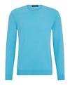 Falke Cotton Crew Neck Strickpullover Herren - azzurro (6894)