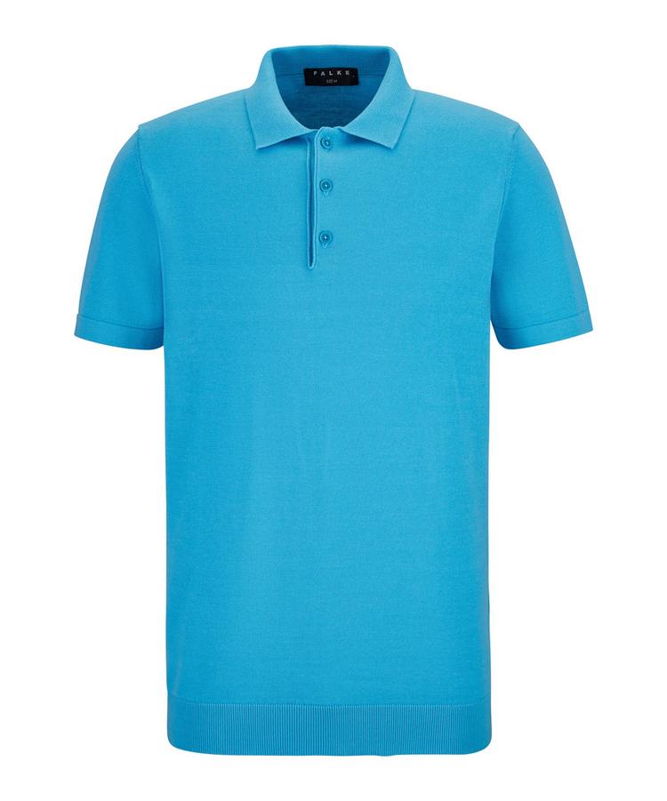 Falke Falke Cotton Polo Shirt Poloshirt Herren - azzurro (6894) - 0 | SportScheck