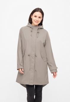 Rückansicht von Derbe Traveby_fisher Regenmantel Damen cobblestone_navy