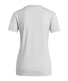 Rückansicht von adidas Tabela 23 Trikot Damen Fußballtrikot Damen grauweiss