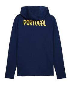 Rückansicht von PUMA Portugal CasuaHooded Kapuzenjacke Trainingsjacke Herren blau