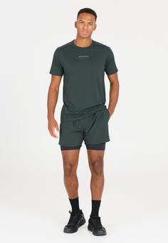 Rückansicht von Endurance Kros Funktionsshorts Herren 3242 Dusty Forest