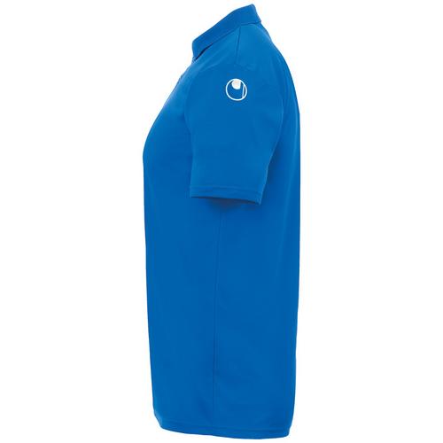 Rückansicht von Uhlsport ESSENTIAL POLY Poloshirt azurblau