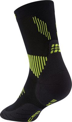 Rückansicht von CEP Laufsocken Herren black/lime