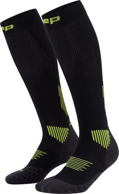 CEP Laufsocken Herren black/lime