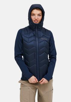 Rückansicht von Peak Performance Funktionsjacke Damen DUNKELBLAU