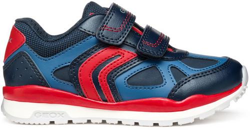 Rückansicht von Geox Sneaker Sneaker Kinder Navy/Rot