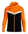 JAKO Iconic Kapuzenjacke Trainingsjacke - schwarzorange