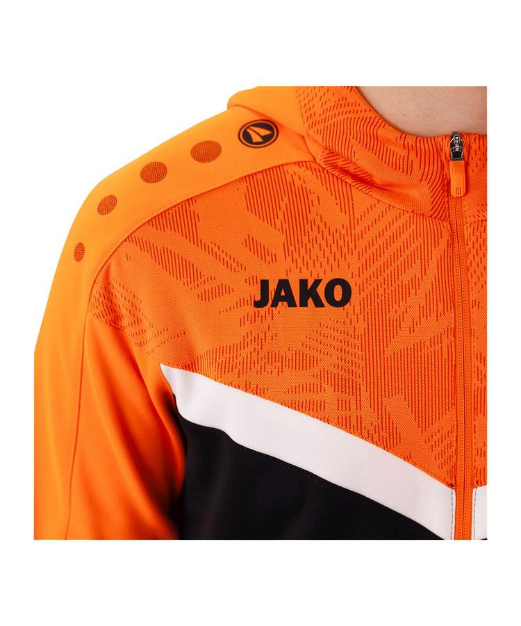 JAKO JAKO Iconic Kapuzenjacke Trainingsjacke - schwarzorange - 1 | SportScheck
