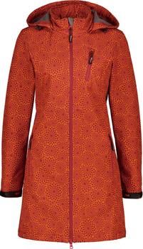 DEPROC active SHELBY X LONG Softshelljacke Damen - wine print