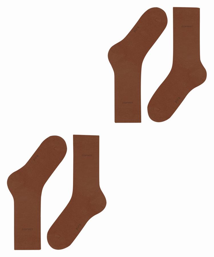 ESPRIT ESPRIT Basic Uni 2-Pack Socken Herren - rosewood (5225) - 2 | SportScheck