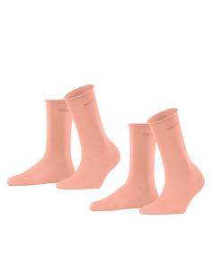 ESPRIT Basic Pure SO 2-Pack Freizeitsocken Damen apricot (8790)