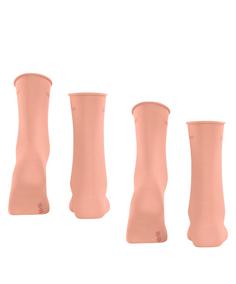 Rückansicht von ESPRIT Basic Pure SO 2-Pack Freizeitsocken Damen apricot (8790)