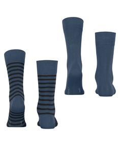 Rückansicht von ESPRIT Fine Stripe  2-Pack Freizeitsocken Herren blueb.peel (6220)