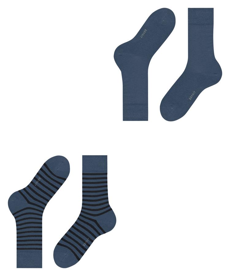 ESPRIT ESPRIT Fine Stripe  2-Pack Socken Herren - blueb.peel (6220) - 2 | SportScheck