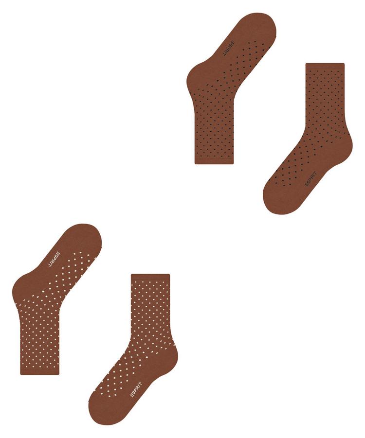 ESPRIT ESPRIT Fine Dot  2-Pack Socken Damen - rosewood (5225) - 2 | SportScheck