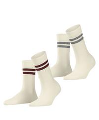 ESPRIT Tennis Stripe SO  2-Pack Socken Damen - turtel dov (2140)