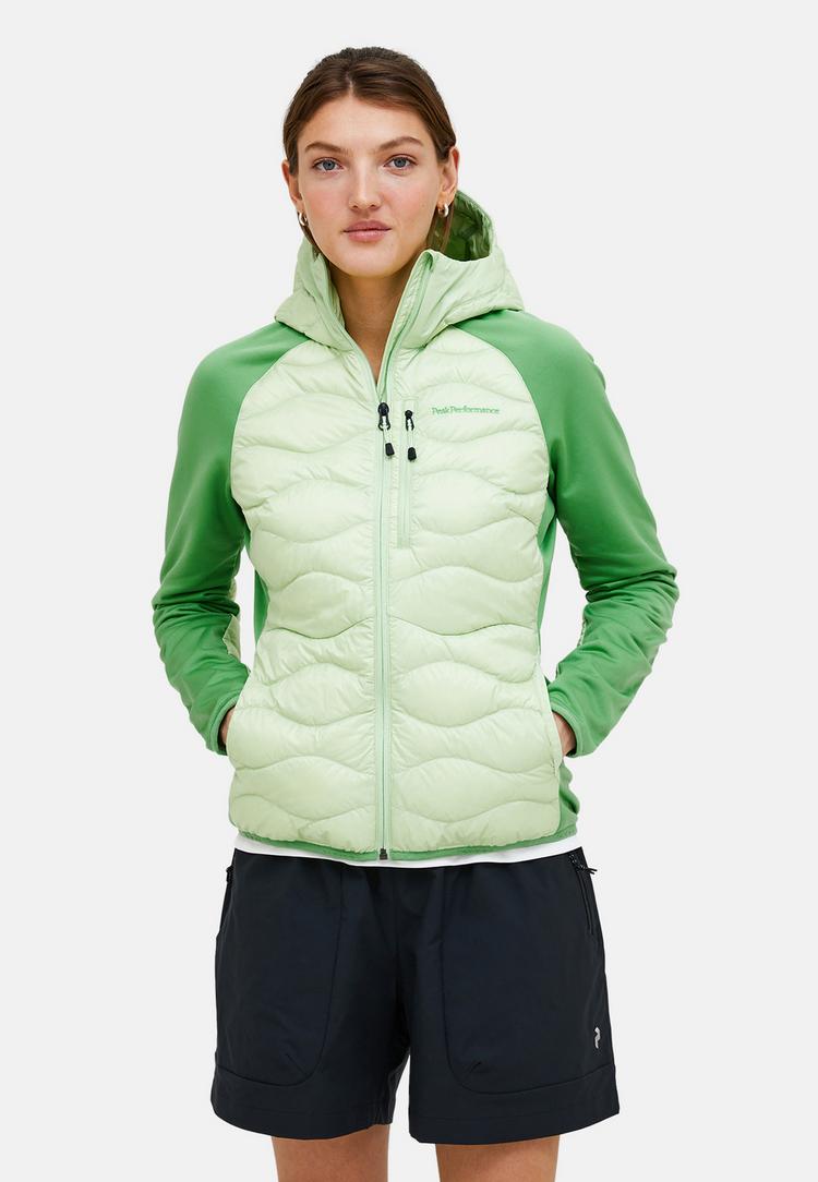Peak Performance Peak Performance W Helium Down Hybrid Hood Funktionsjacke Damen - pastellgruen - 1 | SportScheck